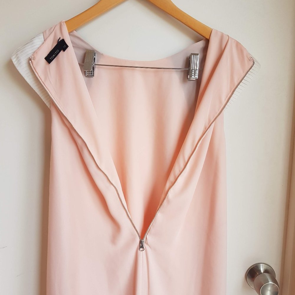 Tokito - Size 10 baby pink chiffon dress - Picture 6 of 6